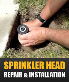 sprinkler head repair and installation in Elk Grove California
